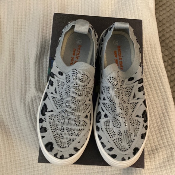 bernie mev. Shoes - Bernie mev. Women’s shoes, sneakers Size 38 gray embellished rhinestones leopard